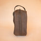 The Real McCaul Apparel & Accessories Toiletry Bathroom Washbag - Cowhide - Mottle Brown Australian Made Australian Owned Leather Australian Made Toiletry Dopp Kit Shaving Bathroom Bag - Cowhide - Men's Gifts