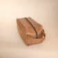 The Real McCaul Apparel & Accessories Toiletry Bathroom Washbag - Cowhide - Tan Australian Made Australian Owned Leather Australian Made Toiletry Dopp Kit Shaving Bathroom Bag - Cowhide - Men's Gifts