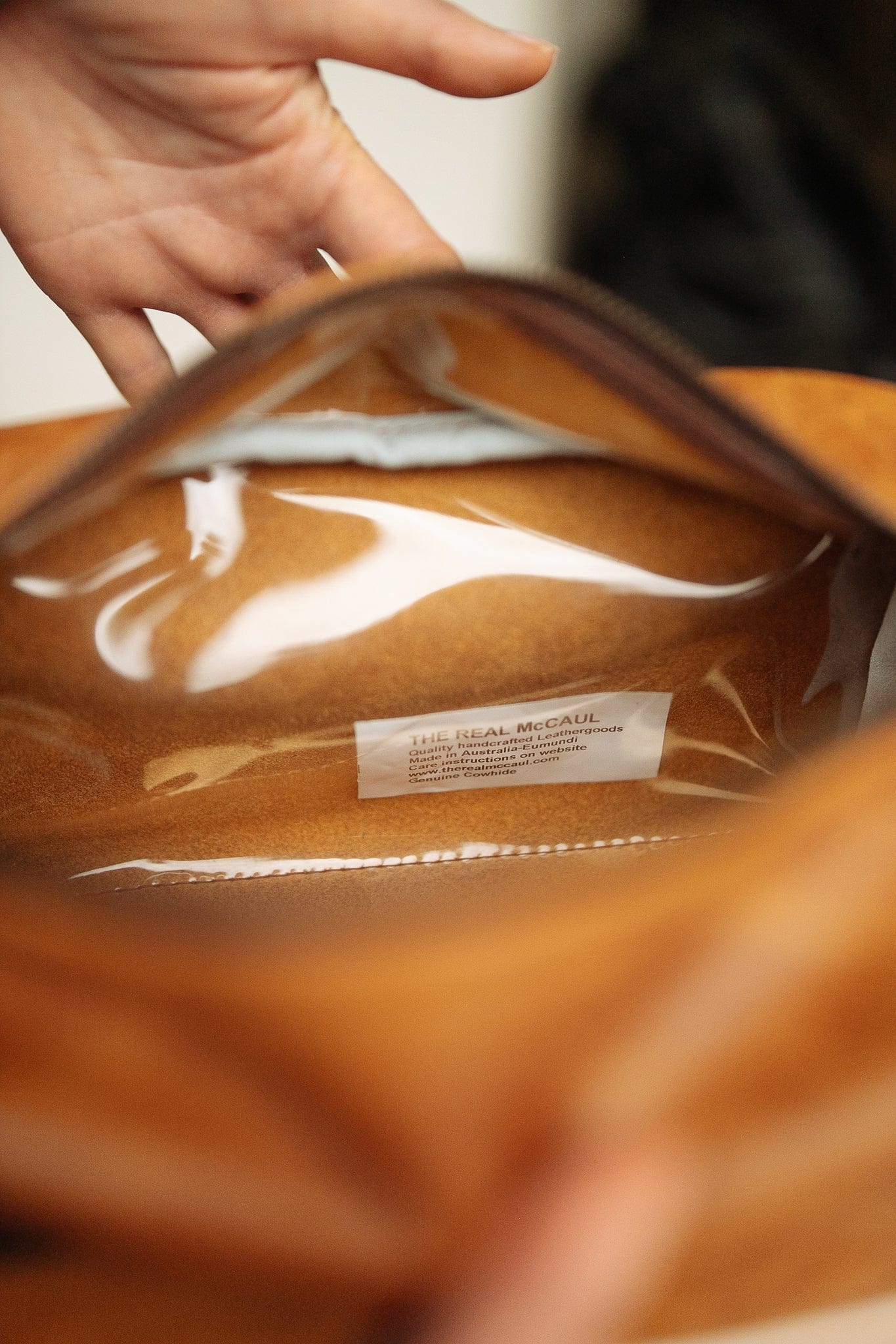 The Real McCaul Apparel & Accessories Toiletry Bathroom Washbag - Cowhide - Tan Australian Made Australian Owned Leather Australian Made Toiletry Dopp Kit Shaving Bathroom Bag - Cowhide - Men's Gifts