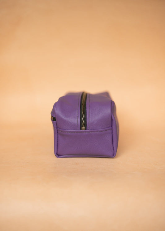 The Real McCaul Apparel & Accessories Toiletry Bathroom Washbag - Kangaroo - Purple Australian Made Australian Owned Toiletry Bathroom Washbag - Kangaroo - Purple