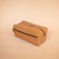 The Real McCaul Apparel & Accessories Toiletry Bathroom Washbag - Kangaroo - Tan Australian Made Australian Owned Toiletry Bathroom Washbag - Kangaroo - Tan
