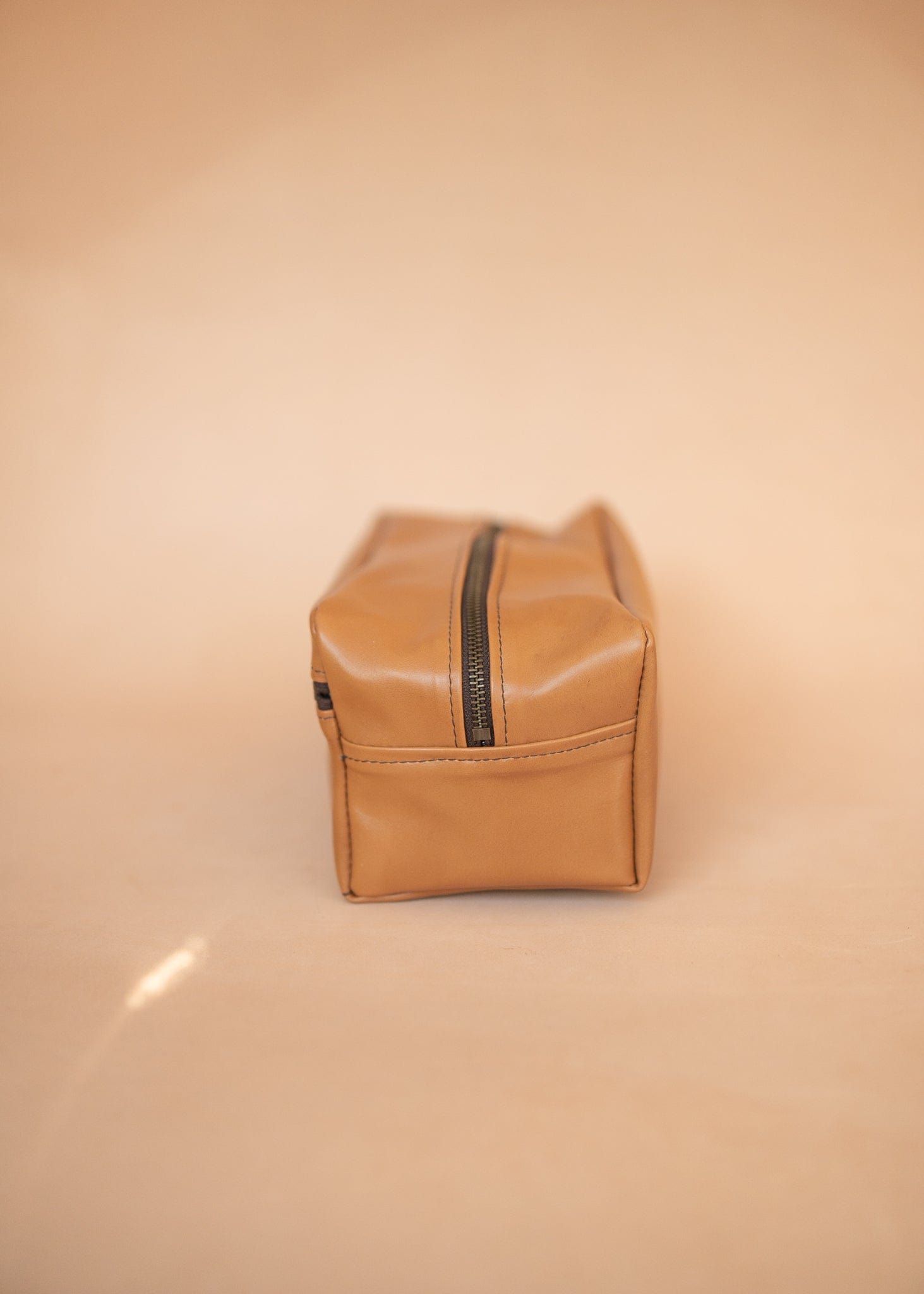 The Real McCaul Apparel & Accessories Toiletry Bathroom Washbag - Kangaroo - Tan Australian Made Australian Owned Toiletry Bathroom Washbag - Kangaroo - Tan