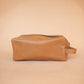 The Real McCaul Apparel & Accessories Toiletry Bathroom Washbag - Kangaroo - Tan Australian Made Australian Owned Toiletry Bathroom Washbag - Kangaroo - Tan