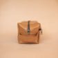 The Real McCaul Apparel & Accessories Toiletry Bathroom Washbag - Kangaroo - Tan Australian Made Australian Owned Toiletry Bathroom Washbag - Kangaroo - Tan