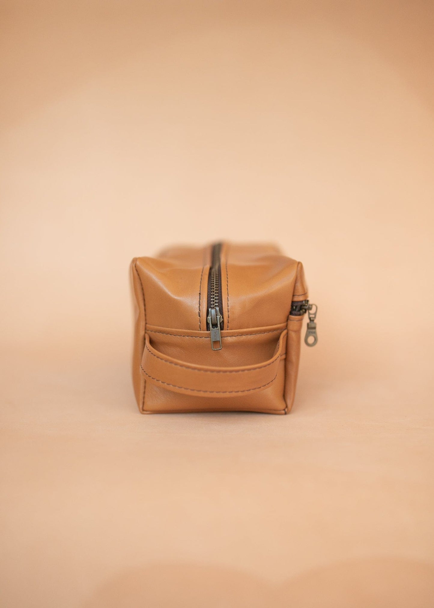 The Real McCaul Apparel & Accessories Toiletry Bathroom Washbag - Kangaroo - Tan Australian Made Australian Owned Toiletry Bathroom Washbag - Kangaroo - Tan