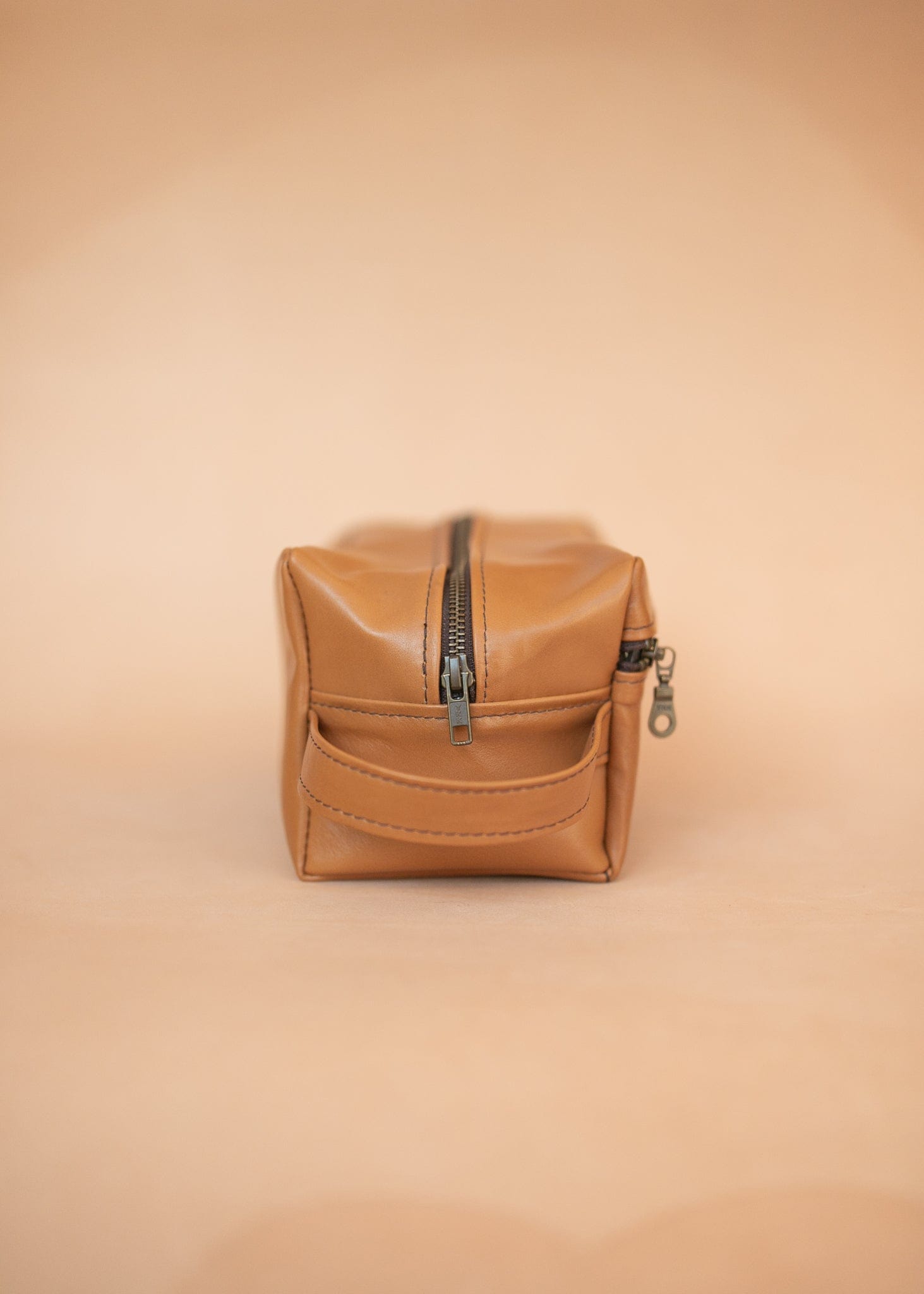 The Real McCaul Apparel & Accessories Toiletry Bathroom Washbag - Kangaroo - Tan Australian Made Australian Owned Toiletry Bathroom Washbag - Kangaroo - Tan