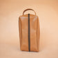 The Real McCaul Apparel & Accessories Toiletry Bathroom Washbag - Kangaroo - Tan Australian Made Australian Owned Toiletry Bathroom Washbag - Kangaroo - Tan