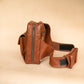The Real McCaul Back Packs Crossover Backpack Sling Bag - Cowhide - Rust Australian Made Australian Owned Leather ManBag Crossover Backpack Australian Made