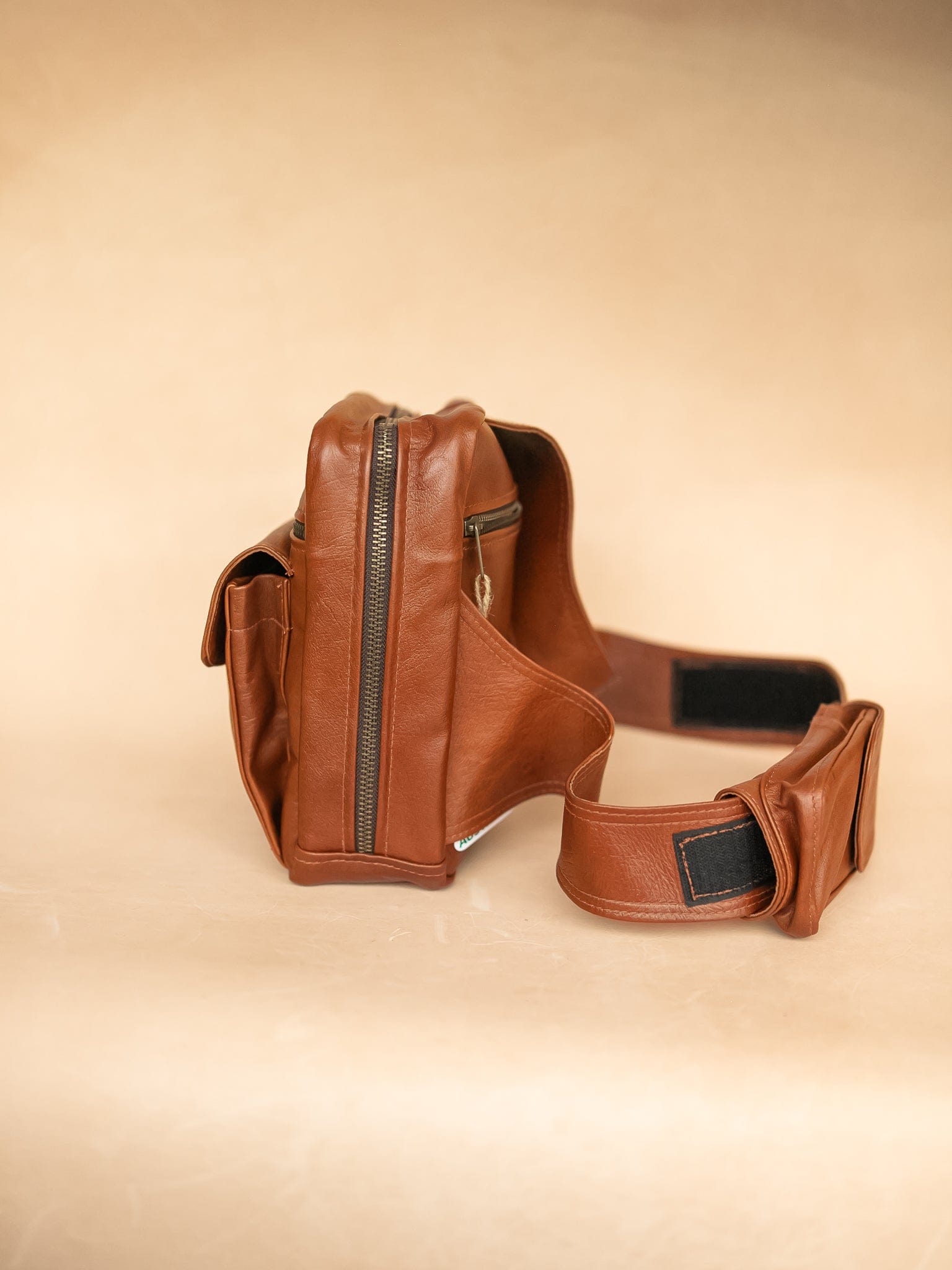 The Real McCaul Back Packs Crossover Backpack Sling Bag - Cowhide - Rust Australian Made Australian Owned Leather ManBag Crossover Backpack Australian Made