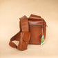 The Real McCaul Back Packs Crossover Backpack Sling Bag - Cowhide - Rust Australian Made Australian Owned Leather ManBag Crossover Backpack Australian Made