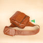 The Real McCaul Back Packs Crossover Backpack Sling Bag - Cowhide - Rust Australian Made Australian Owned Leather ManBag Crossover Backpack Australian Made