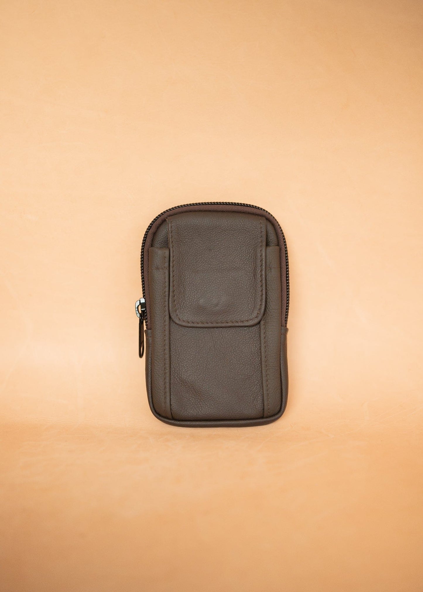 The Real McCaul Back Packs Dark Brown The Paul Utility Belt Pouch Bag Australian Made Australian Owned Leather ManBag Belt Pouch Phone Wallet Pouch Australian Made