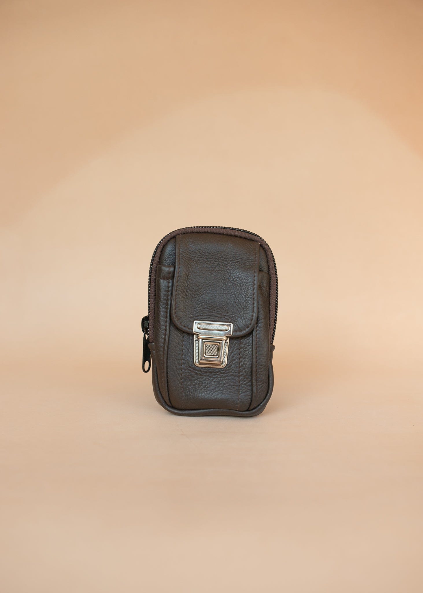 The Real McCaul Back Packs Dark Brown The Paul Utility Belt Pouch Bag Australian Made Australian Owned Leather ManBag Belt Pouch Phone Wallet Pouch Australian Made