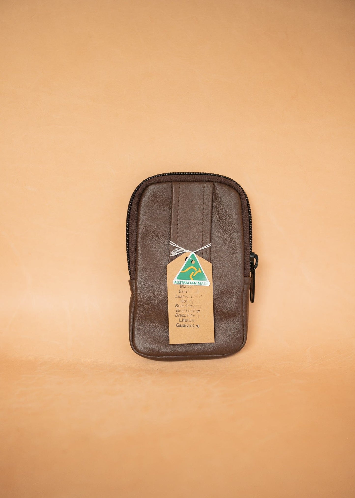 The Real McCaul Back Packs The Paul Utility Belt Pouch Bag Australian Made Australian Owned Leather ManBag Belt Pouch Phone Wallet Pouch Australian Made