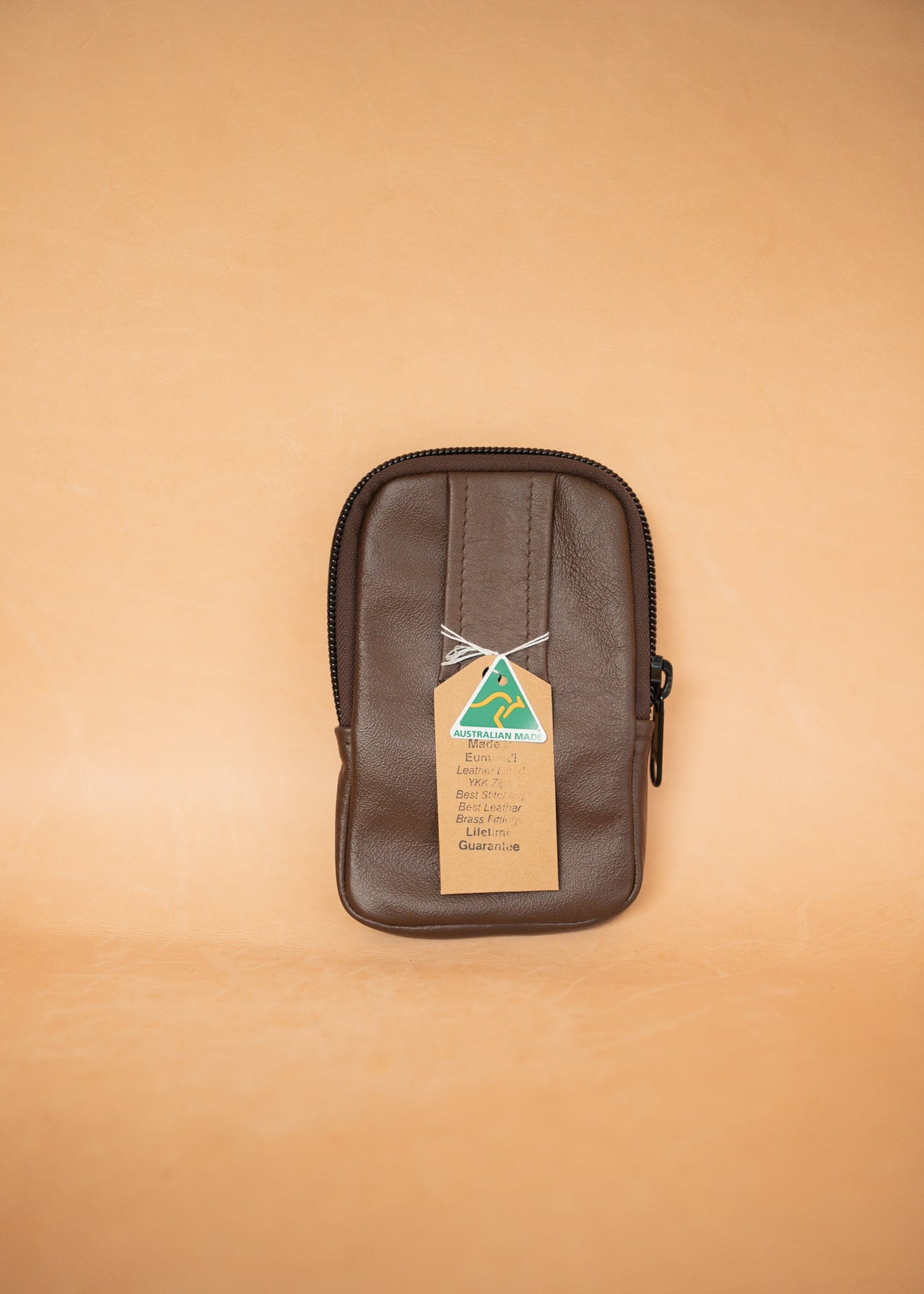 The Real McCaul Back Packs The Paul Utility Belt Pouch Bag Australian Made Australian Owned Leather ManBag Belt Pouch Phone Wallet Pouch Australian Made