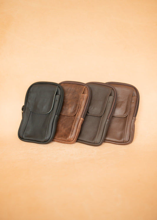 The Real McCaul Back Packs The Paul Utility Belt Pouch Bag Australian Made Australian Owned Leather ManBag Belt Pouch Phone Wallet Pouch Australian Made