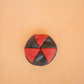 The Real McCaul Coin Purse Black/Red Twist Coin Pouch Australian Made Australian Owned Twist Coin Pouch - MADE IN AUSTRALIA - Kangaroo & Cowhide Genuine Leather