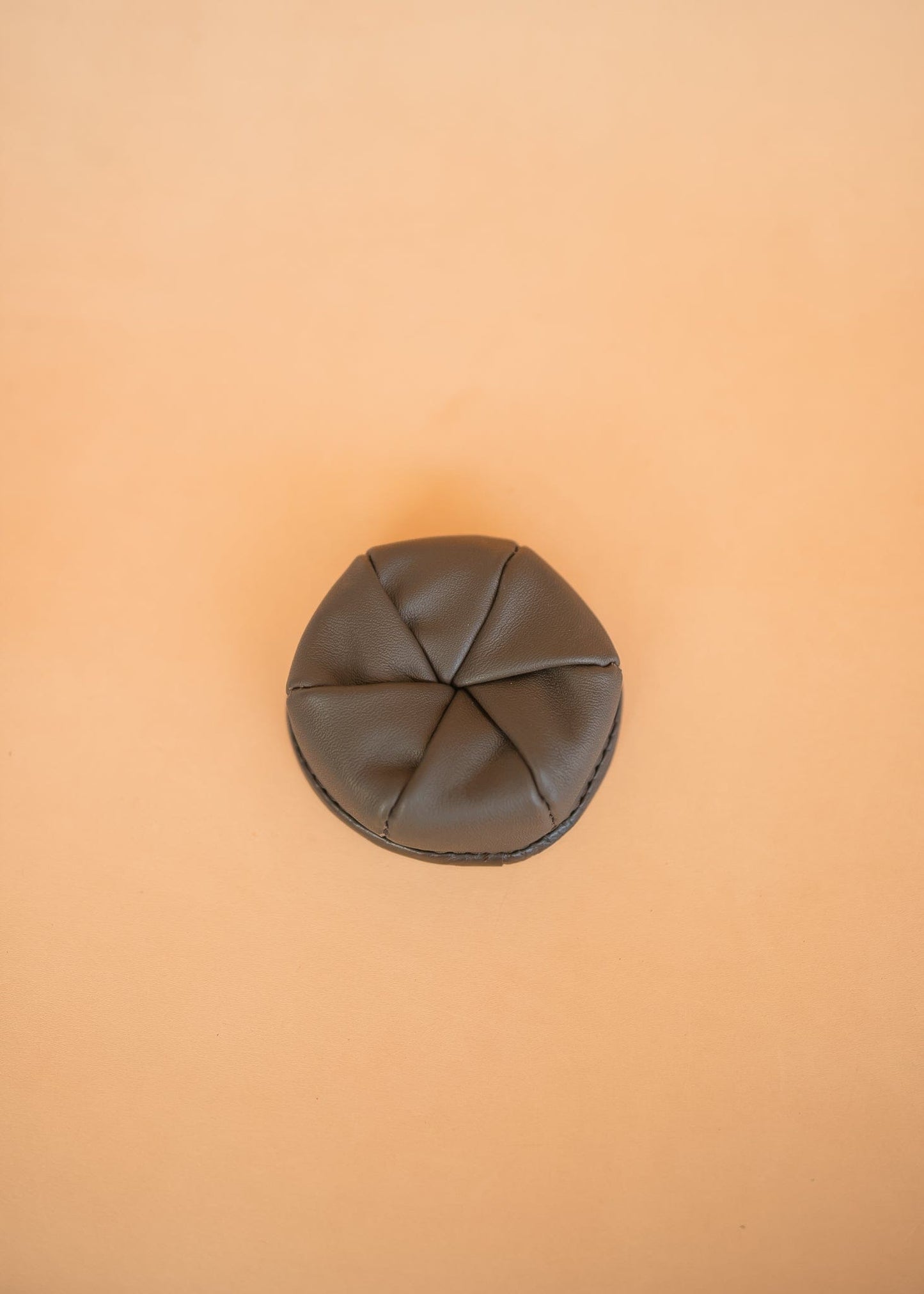 The Real McCaul Coin Purse Dark Brown Twist Coin Pouch Australian Made Australian Owned Twist Coin Pouch - MADE IN AUSTRALIA - Kangaroo & Cowhide Genuine Leather