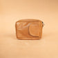 The Real McCaul Coin Purse Key Case Card Holder Wallet - Cowhide Australian Made Australian Owned Tri-Pocket Leather Pouch 