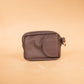 The Real McCaul Coin Purse Key Case Card Holder Wallet - Cowhide Australian Made Australian Owned Tri-Pocket Leather Pouch 