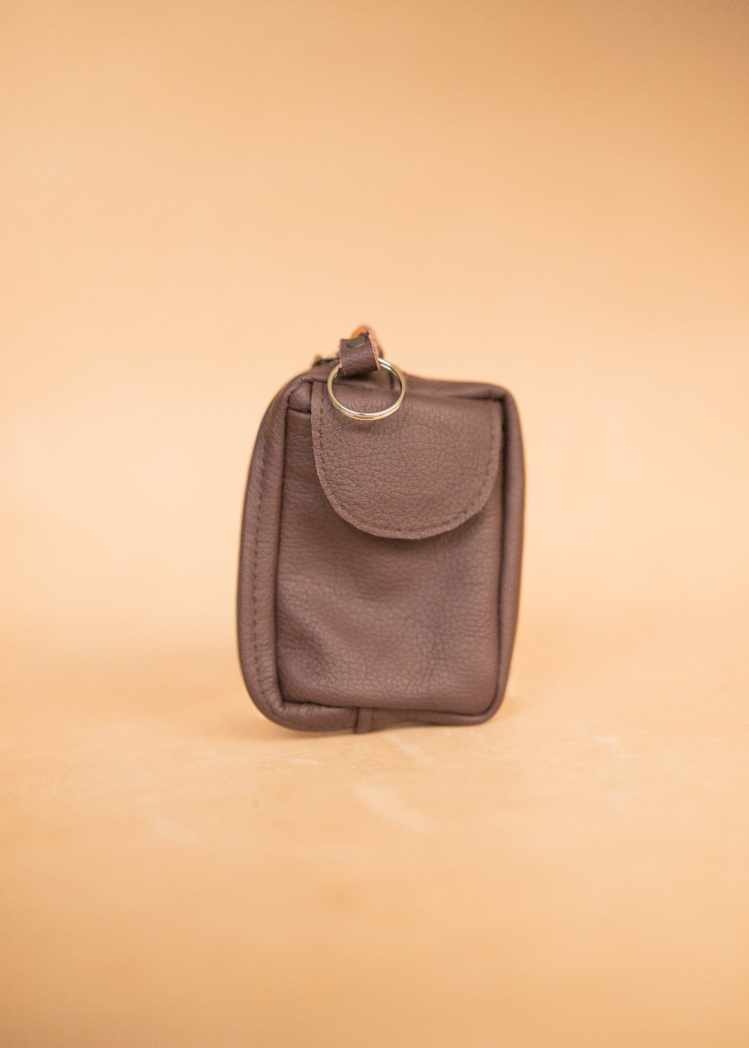 The Real McCaul Coin Purse Key Case Card Holder Wallet - Cowhide Australian Made Australian Owned Tri-Pocket Leather Pouch 