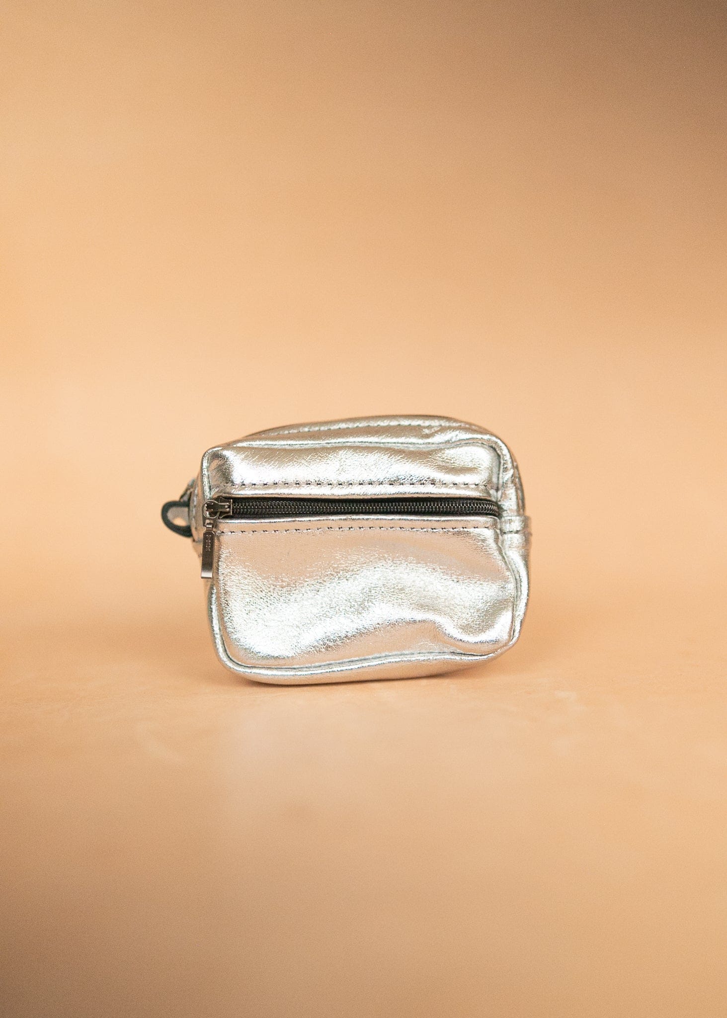 The Real McCaul Coin Purse Key Case Card Holder Wallet - Kangaroo - Metallic Australian Made Australian Owned Tri-Pocket Leather Pouch 