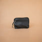 The Real McCaul Coin Purse Key Case Card Holder Wallet - Kangaroo Australian Made Australian Owned Tri-Pocket Leather Pouch 