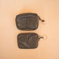 The Real McCaul Coin Purse Key Case Card Holder Wallet - Kangaroo Australian Made Australian Owned Tri-Pocket Leather Pouch 
