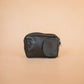 The Real McCaul Coin Purse Key Case Card Holder Wallet - Kangaroo Australian Made Australian Owned Tri-Pocket Leather Pouch 