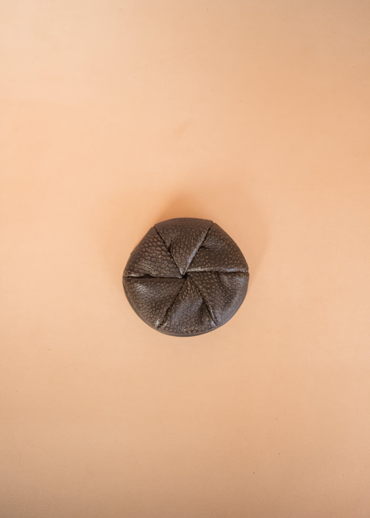 The Real McCaul Coin Purse Mottle Brown Twist Coin Pouch Australian Made Australian Owned Twist Coin Pouch - MADE IN AUSTRALIA - Kangaroo & Cowhide Genuine Leather