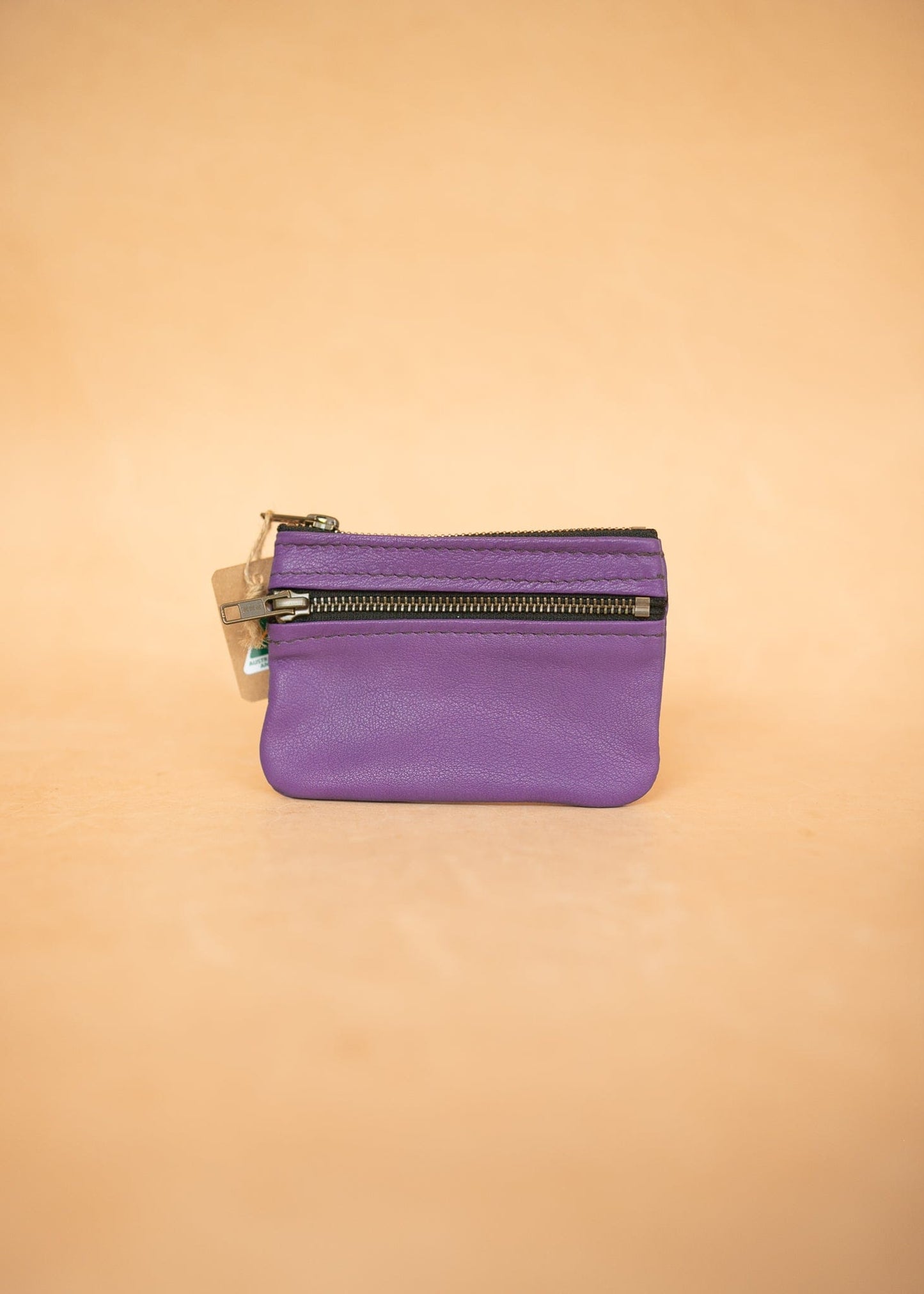 The Real McCaul Coin Purse Paula Zip Pouch - Cowhide Australian Made Australian Owned Paula Zip Leather Pouch Purse- Made in Australia Cowhide leather