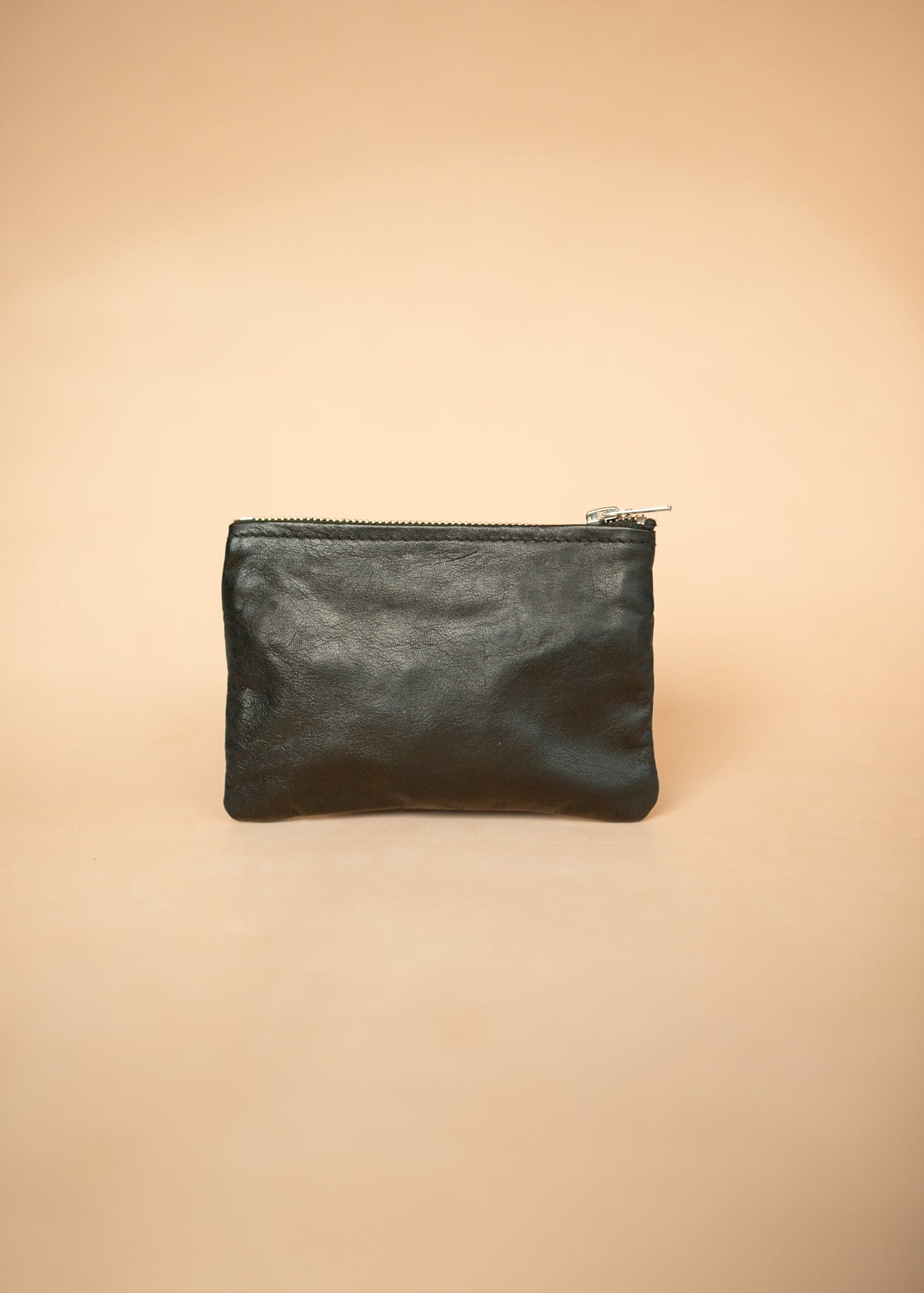 The Real McCaul Coin Purse Paula Zip Pouch - Kangaroo Australian Made Australian Owned Paula Zip Leather Pouch Purse- Made in Australia Kangaroo leather