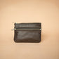 The Real McCaul Coin Purse Paula Zip Pouch - Kangaroo Australian Made Australian Owned Paula Zip Leather Pouch Purse- Made in Australia Kangaroo leather