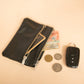 The Real McCaul Coin Purse Paula Zip Pouch - Kangaroo Australian Made Australian Owned Paula Zip Leather Pouch Purse- Made in Australia Kangaroo leather