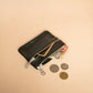 The Real McCaul Coin Purse Paula Zip Pouch - Kangaroo Australian Made Australian Owned Paula Zip Leather Pouch Purse- Made in Australia Kangaroo leather