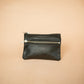 The Real McCaul Coin Purse Paula Zip Pouch - Kangaroo Australian Made Australian Owned Paula Zip Leather Pouch Purse- Made in Australia Kangaroo leather