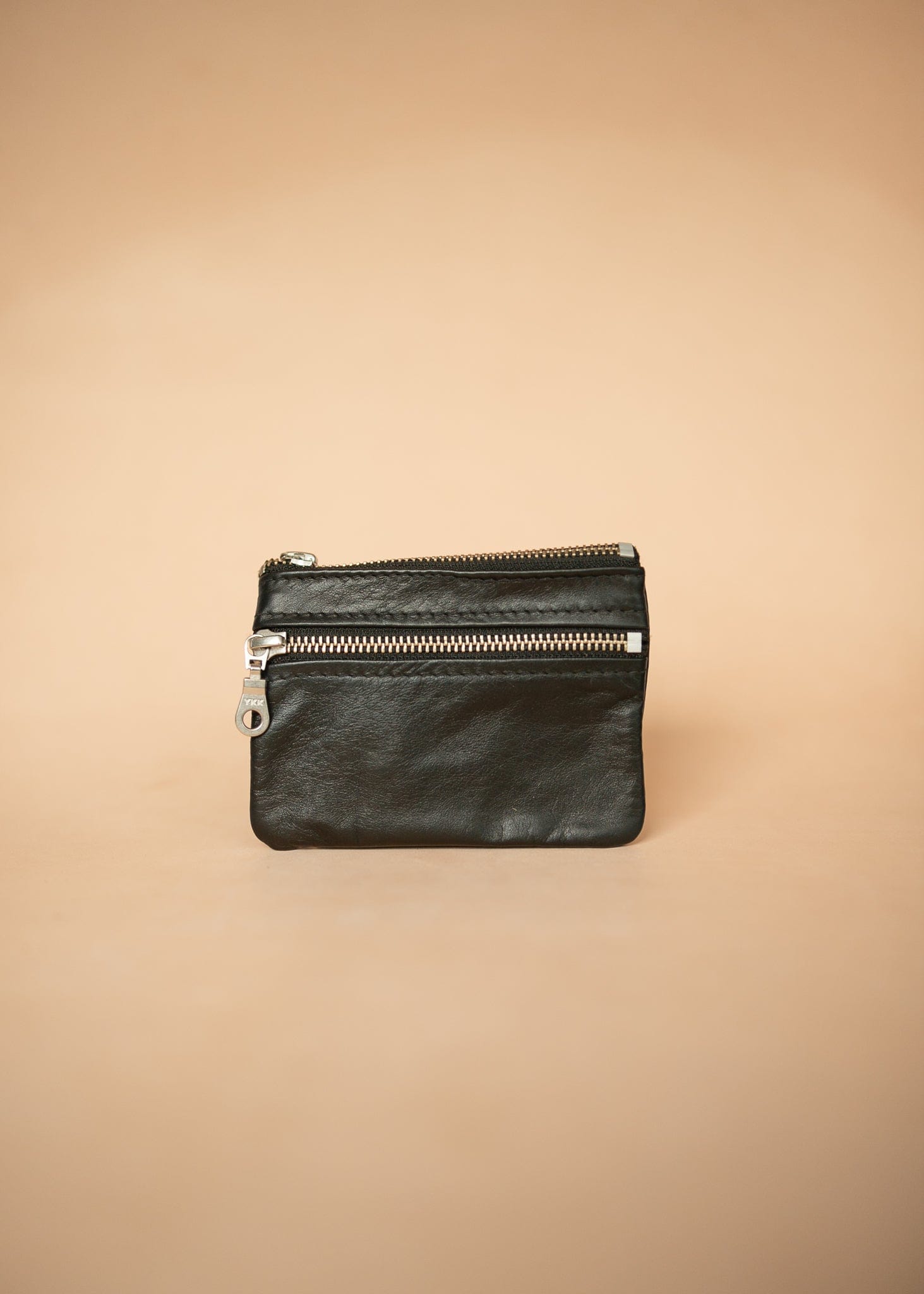 The Real McCaul Coin Purse Paula Zip Pouch - Kangaroo Australian Made Australian Owned Paula Zip Leather Pouch Purse- Made in Australia Kangaroo leather