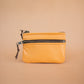 The Real McCaul Coin Purse Paula Zip Pouch - Kangaroo Australian Made Australian Owned Paula Zip Leather Pouch Purse- Made in Australia Kangaroo leather