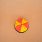 The Real McCaul Coin Purse Red/Yellow Twist Coin Pouch Australian Made Australian Owned Twist Coin Pouch - MADE IN AUSTRALIA - Kangaroo & Cowhide Genuine Leather
