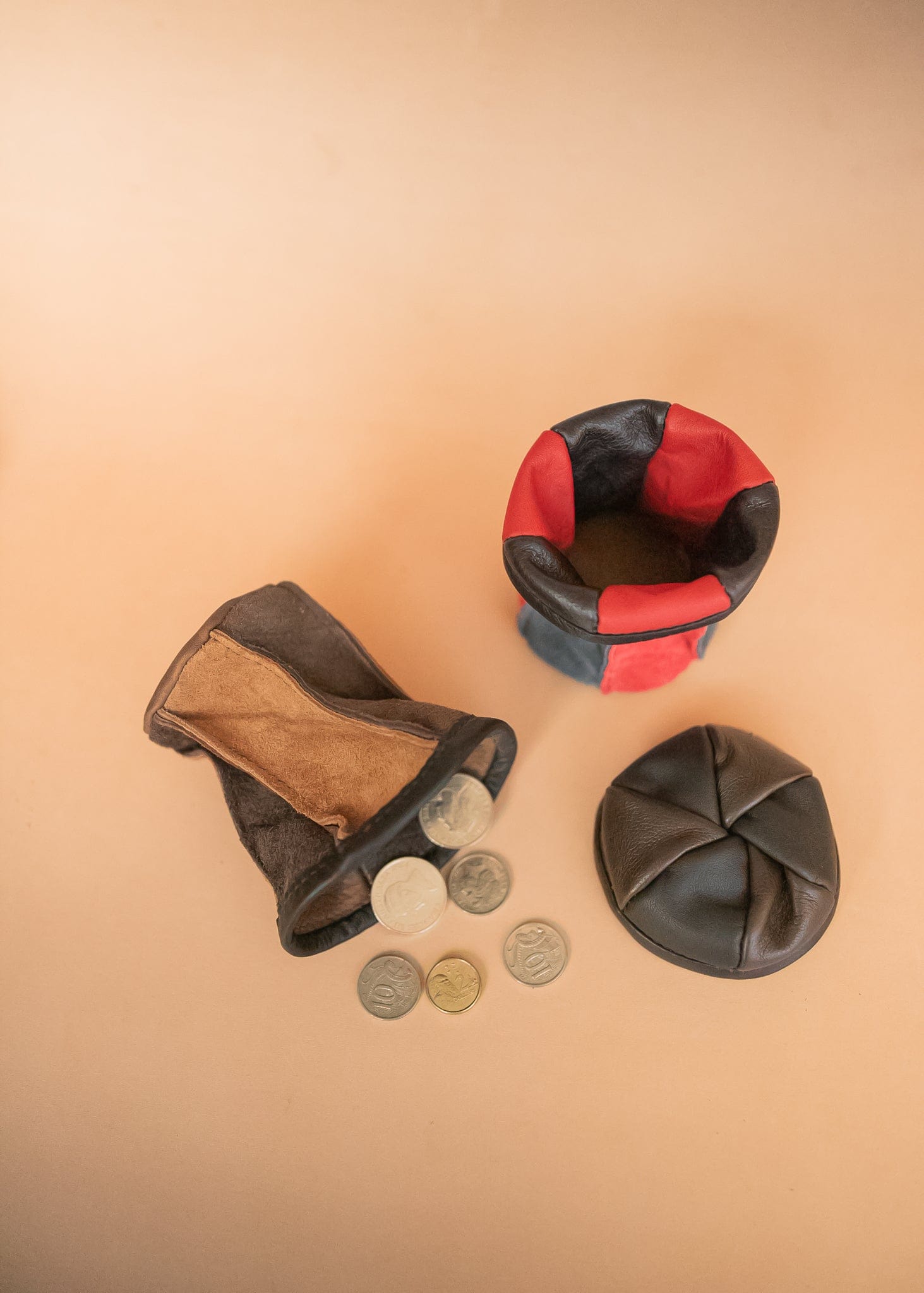The Real McCaul Coin Purse Twist Coin Pouch Australian Made Australian Owned Twist Coin Pouch - MADE IN AUSTRALIA - Kangaroo & Cowhide Genuine Leather