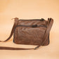 The Real McCaul Handbags Annette HandBag - Large - Cowhide - Premium Marble Brown Australian Made Australian Owned Made in Australia Handbag- Large Annette Bag Genuine Leather