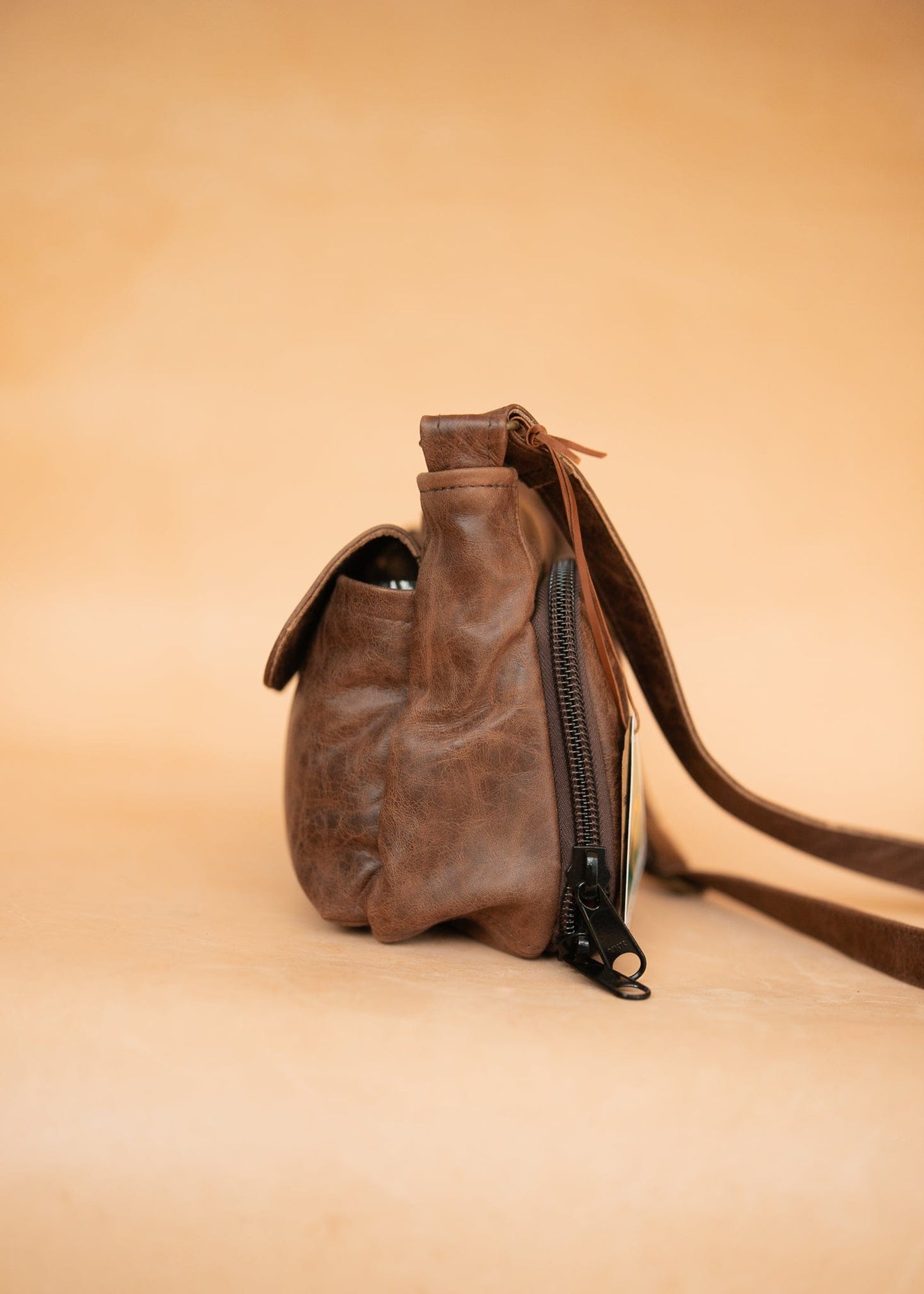 The Real McCaul Handbags Annette HandBag - Large - Cowhide - Premium Marble Brown Australian Made Australian Owned Made in Australia Handbag- Large Annette Bag Genuine Leather