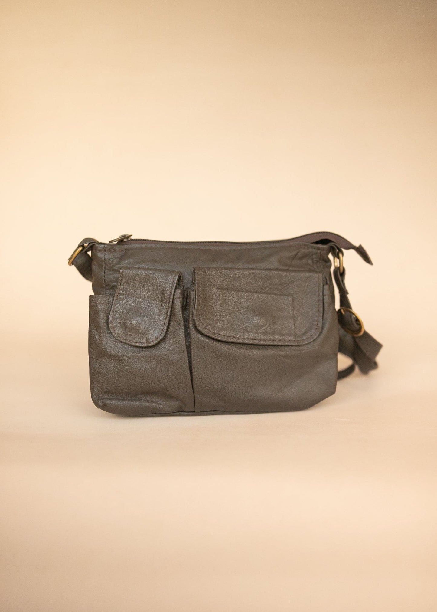 The Real McCaul Handbags Annette HandBag - Small - Cowhide - Dark Brown Australian Made Australian Owned Women's HandBags- Made in Australia Kangaroo & Cowhide Leather