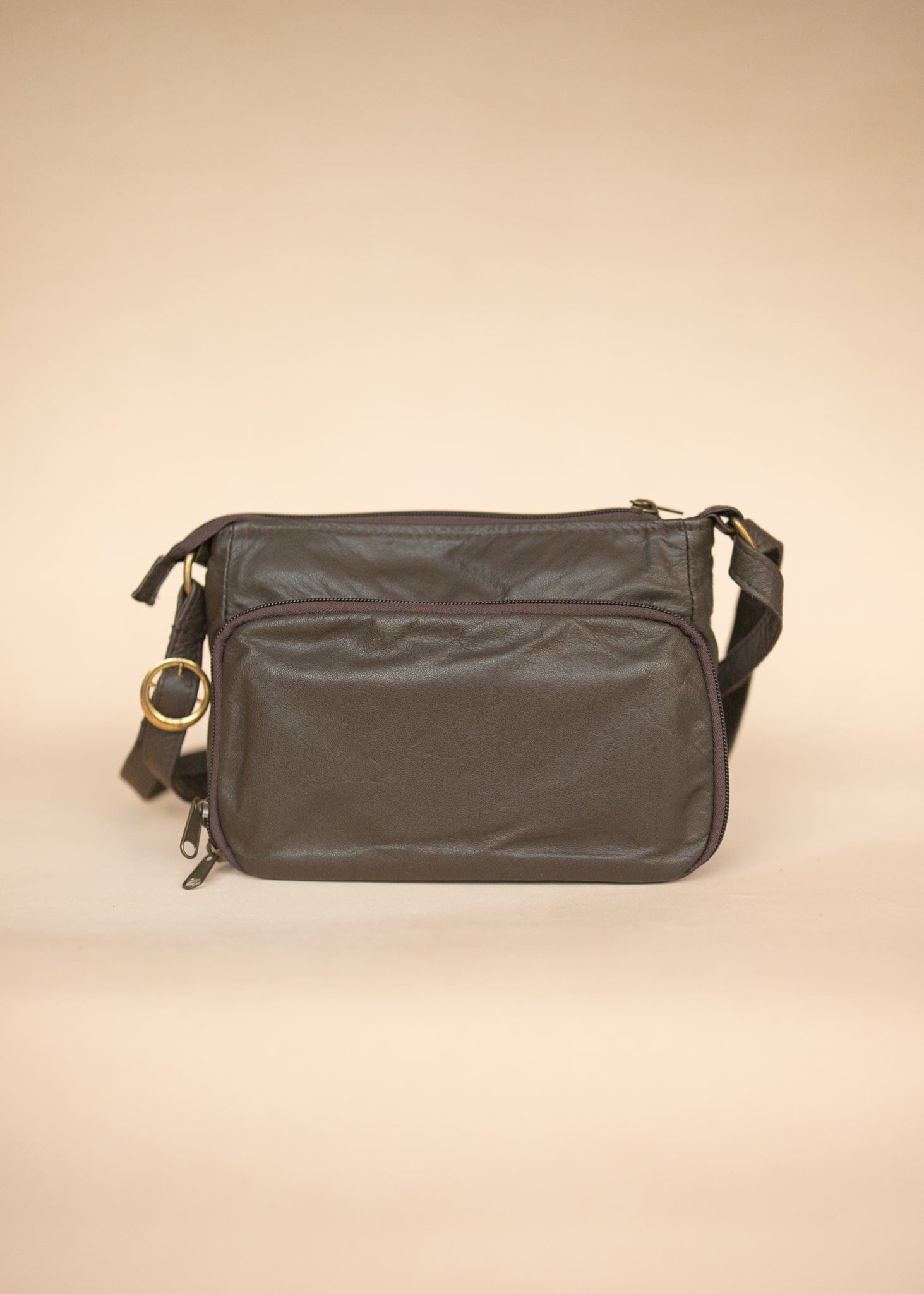 The Real McCaul Handbags Annette HandBag - Small - Cowhide - Dark Brown Australian Made Australian Owned Women's HandBags- Made in Australia Kangaroo & Cowhide Leather