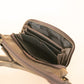 The Real McCaul Handbags Annette HandBag - Small - Cowhide - Dark Brown Australian Made Australian Owned Women's HandBags- Made in Australia Kangaroo & Cowhide Leather