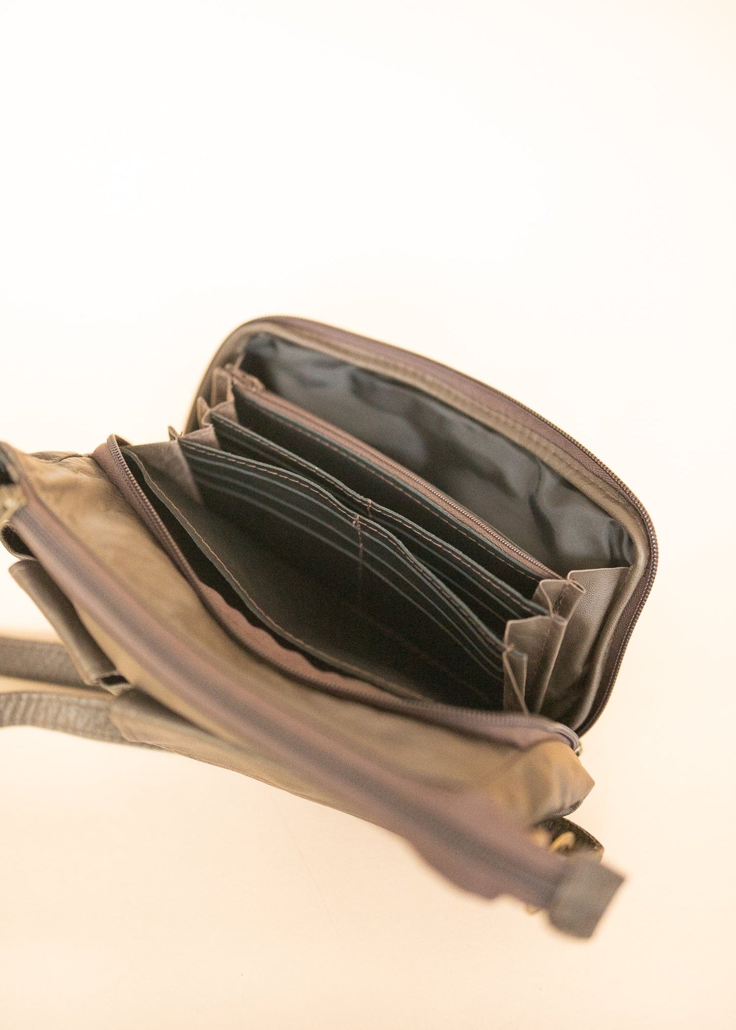 The Real McCaul Handbags Annette HandBag - Small - Cowhide - Dark Brown Australian Made Australian Owned Women's HandBags- Made in Australia Kangaroo & Cowhide Leather