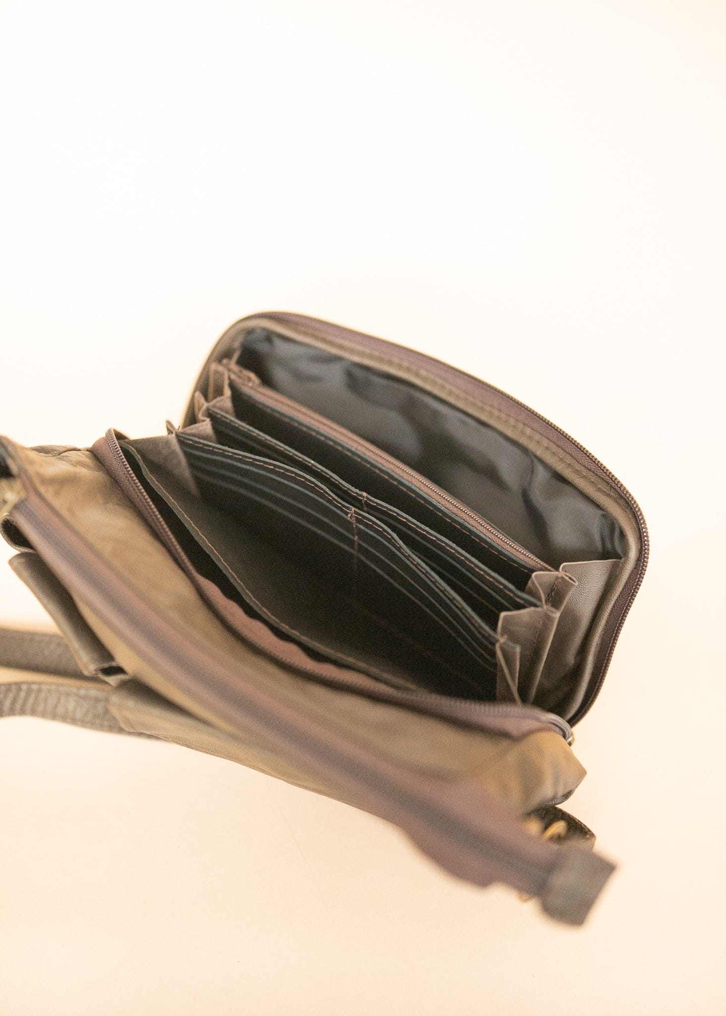 The Real McCaul Handbags Annette HandBag - Small - Cowhide - Dark Brown Australian Made Australian Owned Women's HandBags- Made in Australia Kangaroo & Cowhide Leather