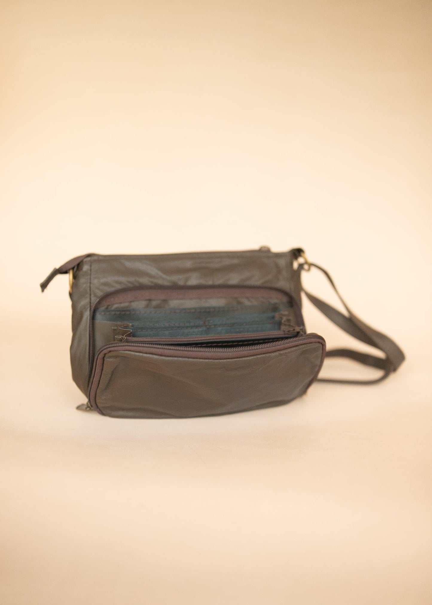 The Real McCaul Handbags Annette HandBag - Small - Cowhide - Dark Brown Australian Made Australian Owned Women's HandBags- Made in Australia Kangaroo & Cowhide Leather