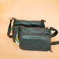 The Real McCaul Handbags Annette HandBag - Small - Kangaroo - Juniper Green Australian Made Australian Owned Made in Australia Handbag- Small Annette HandBag Crossbody Bag Genuine Kangaroo Leather