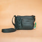 The Real McCaul Handbags Annette HandBag - Small - Kangaroo - Juniper Green Australian Made Australian Owned Made in Australia Handbag- Small Annette HandBag Crossbody Bag Genuine Kangaroo Leather